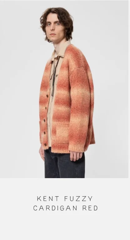 Kent Fuzzy Cardigan Red