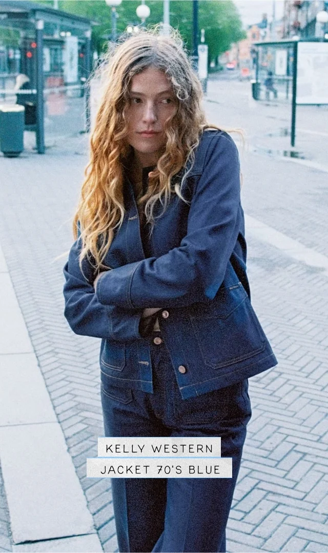 Kelly Western Jacket 70's Blue