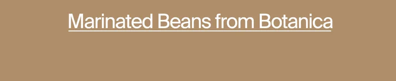 Marinated Beans from Botanica