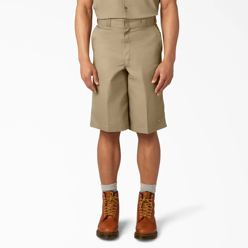 Image of Loose Fit Flat Front Work Shorts, 13