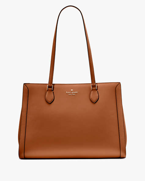 Madison Saffiano East West Leather Large Laptop Tote