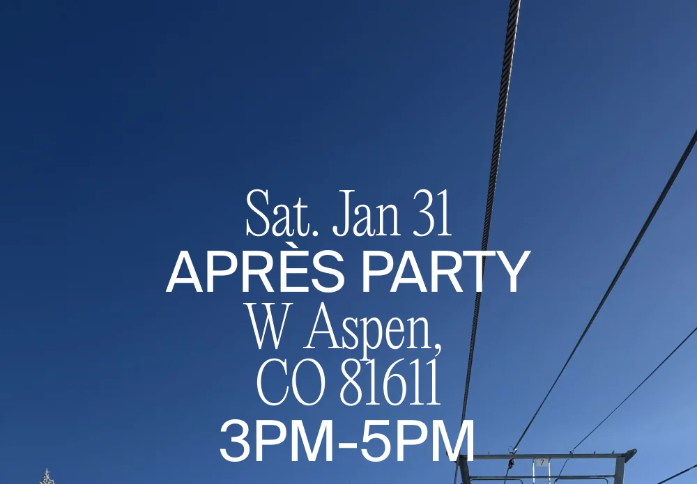 RSVP to our Aspen Après Party with W Aspen