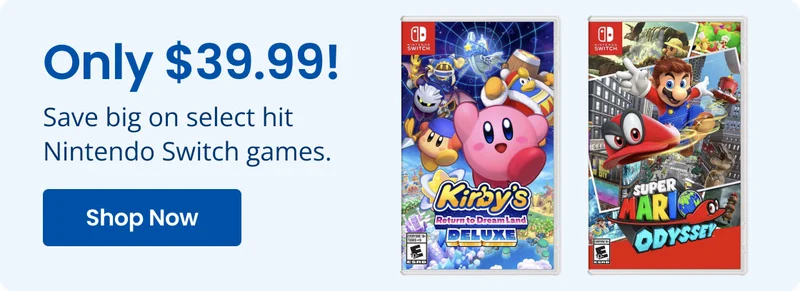 Only $39.99! Save big on select hit Nintendo Switch games. Shop Now