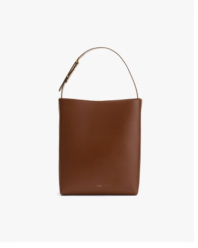 Oversized Linea Bag Dark Chestnut