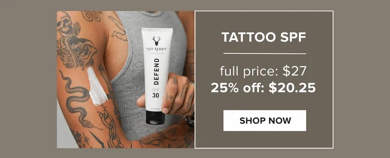 Tattoo SPF - shop now.