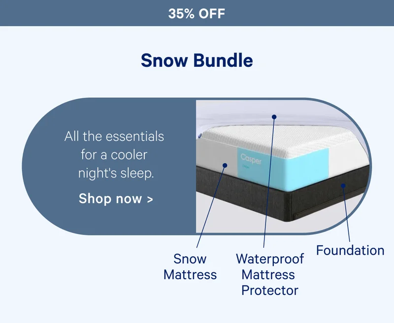 Snow Bundle; All the essentials for a cooler night's sleep.