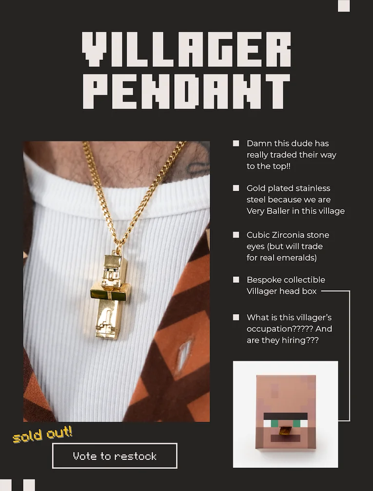 The Villager Pendant