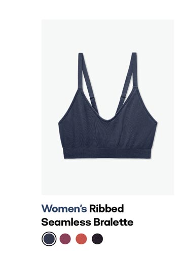 Women's Ribbed Seamless Bralette