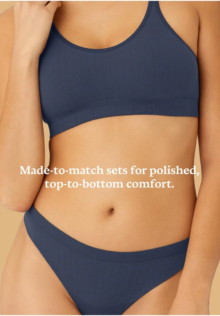 Made-to-match sets for polished, top-to bottom comfort.