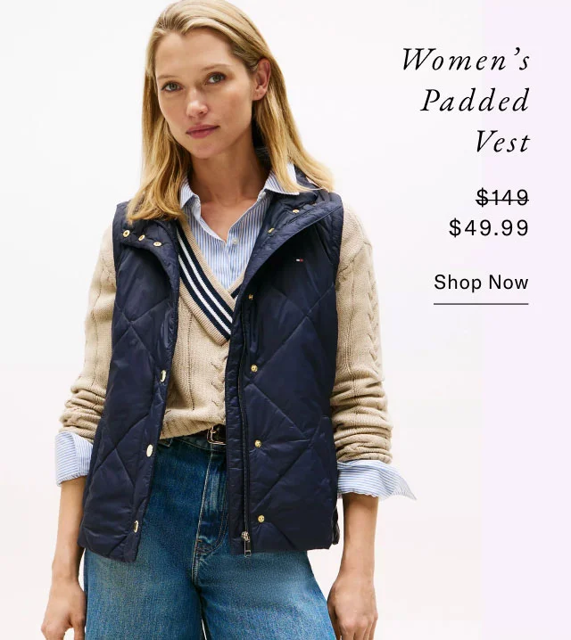 Women's Padded Vest $49.99 Shop Now