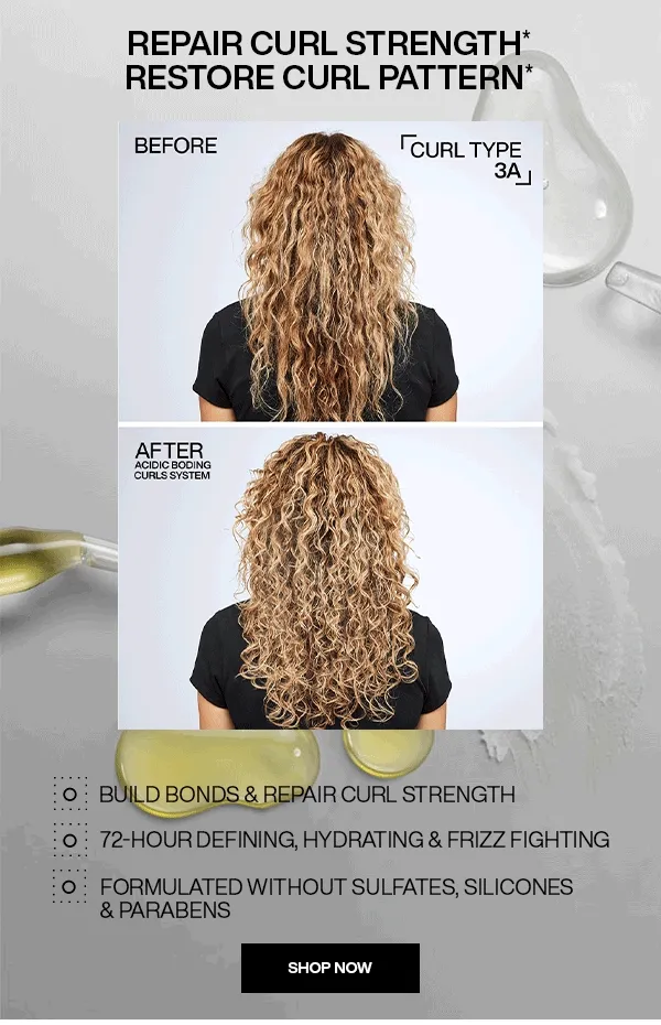 repair curl strength. restore curl pattern.