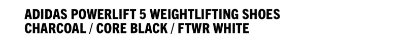 Powerlift 5 - Charcoal / Core Black / FTWR White