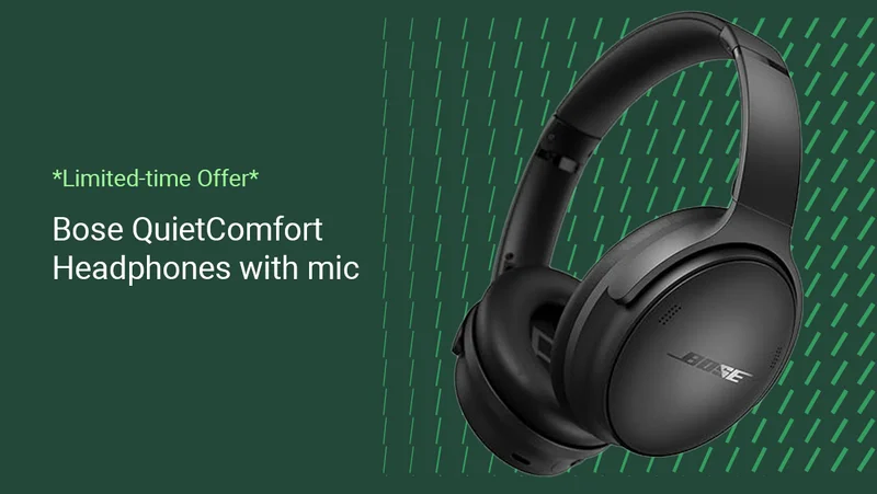 *Limited-time Offer* | Bose QuietComfort Headphones with mic