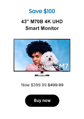 Save $300
32in. M80C Smart Monitor Now $399.99 $699.99 Buy now