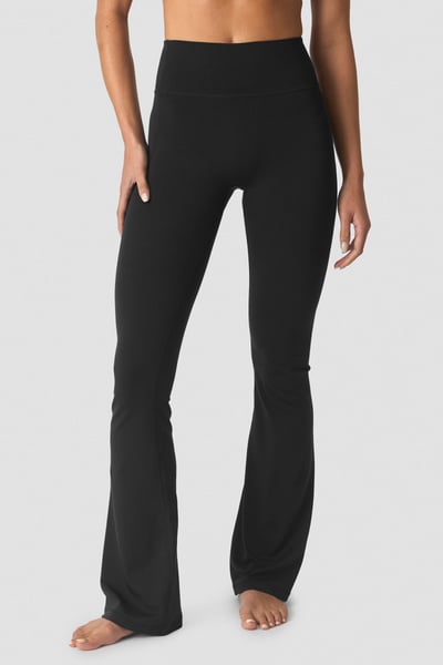 Image of Luxe Flared Tights Black