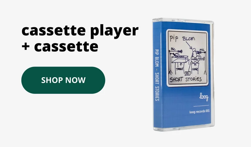 cassette player + cassette - shop now