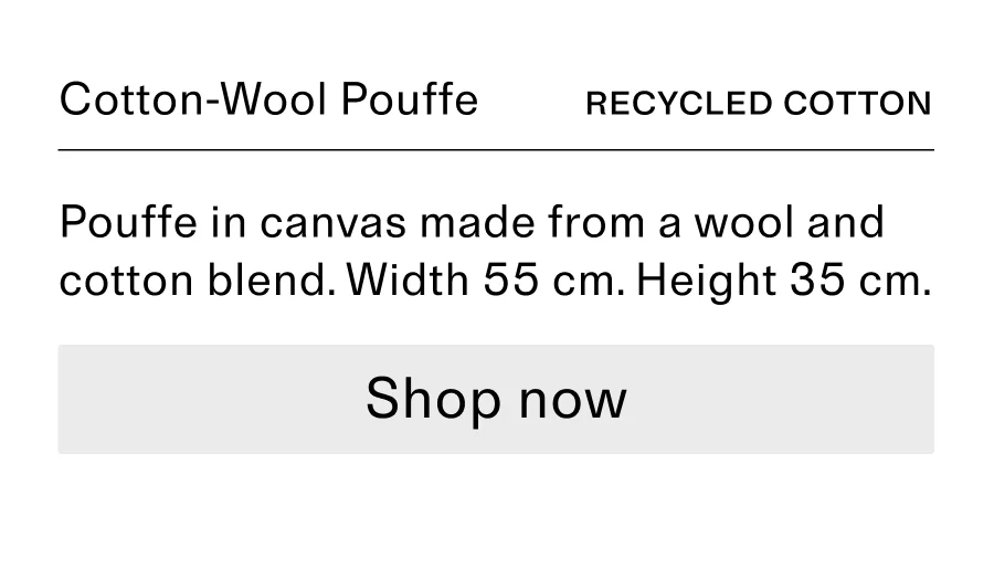 Cotton Wool Pouffe CTA