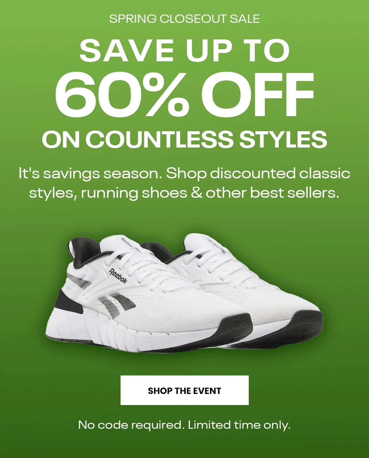Save up to 60% Off