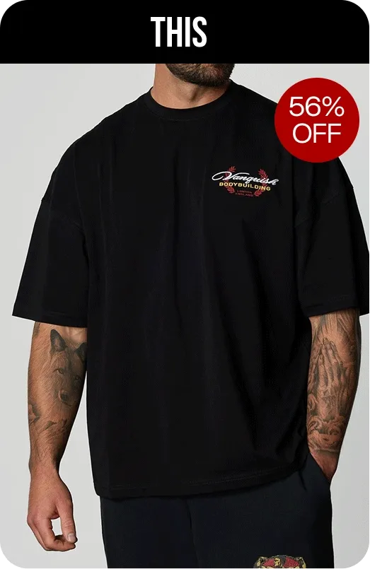 GOLDEN BOY VINTAGE BLACK BOXY OVERSIZED T SHIRT