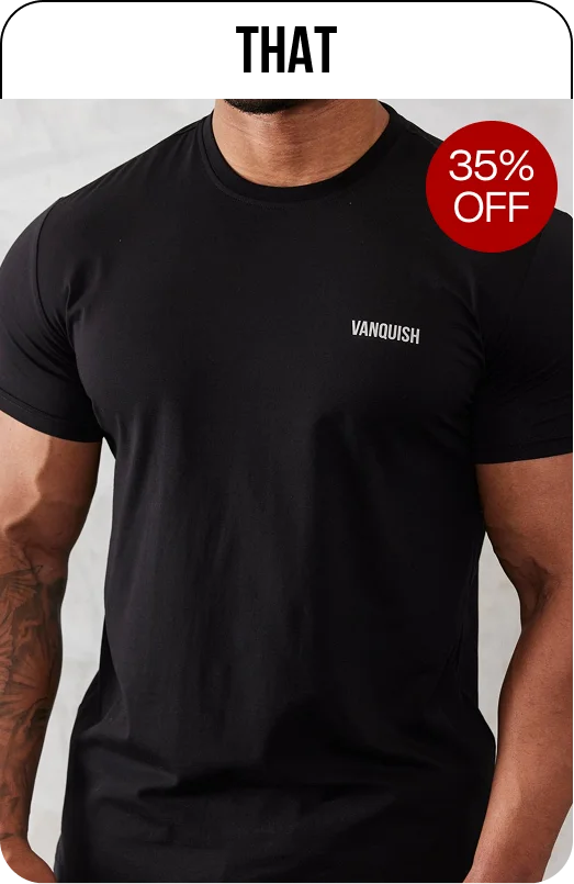 Vanquish Essential Black Slim Fit Short Sleeve T Shirt