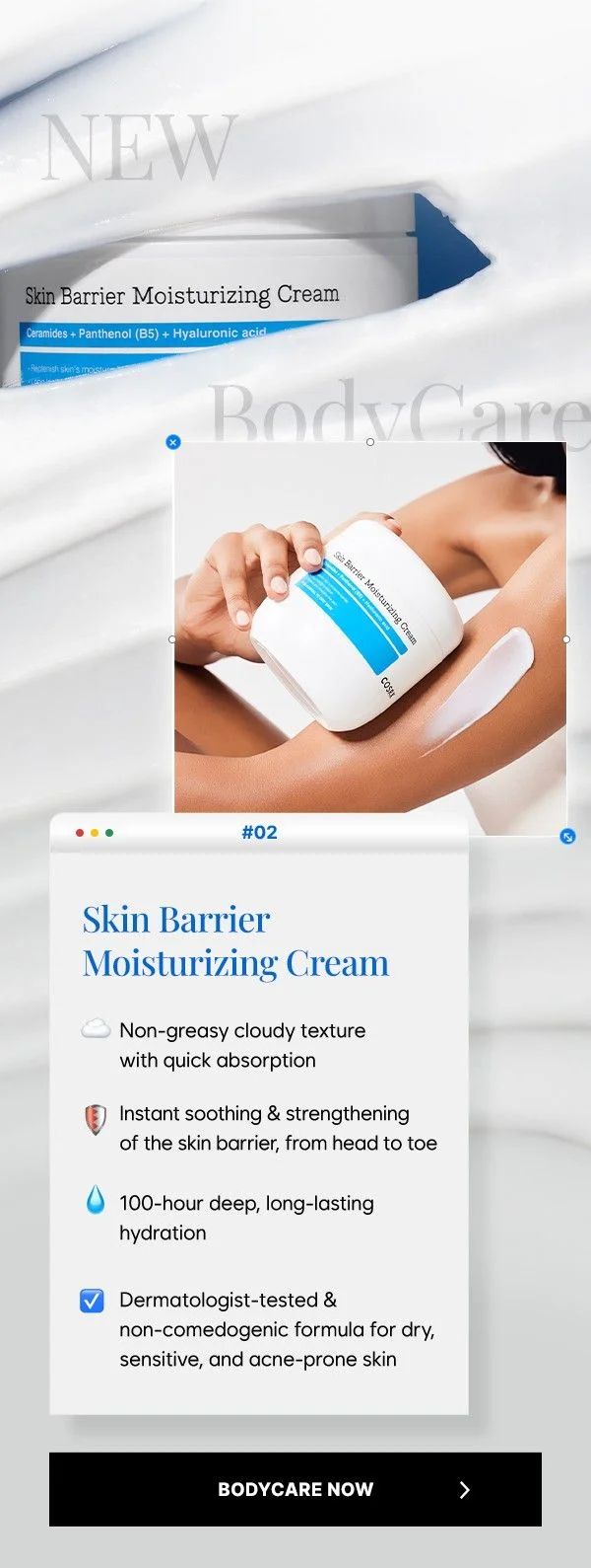 Ceramide body care from top to toe! Ceramide body care from top to toe!
