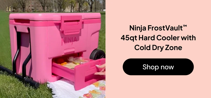 Ninja FrostVault hard cooler with cold dry zone