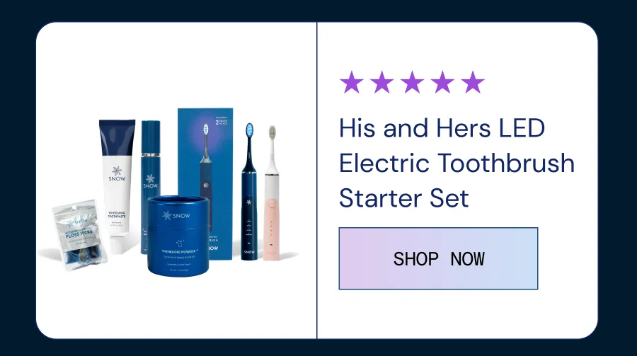His and Hers LED Electric Toothbrush Set