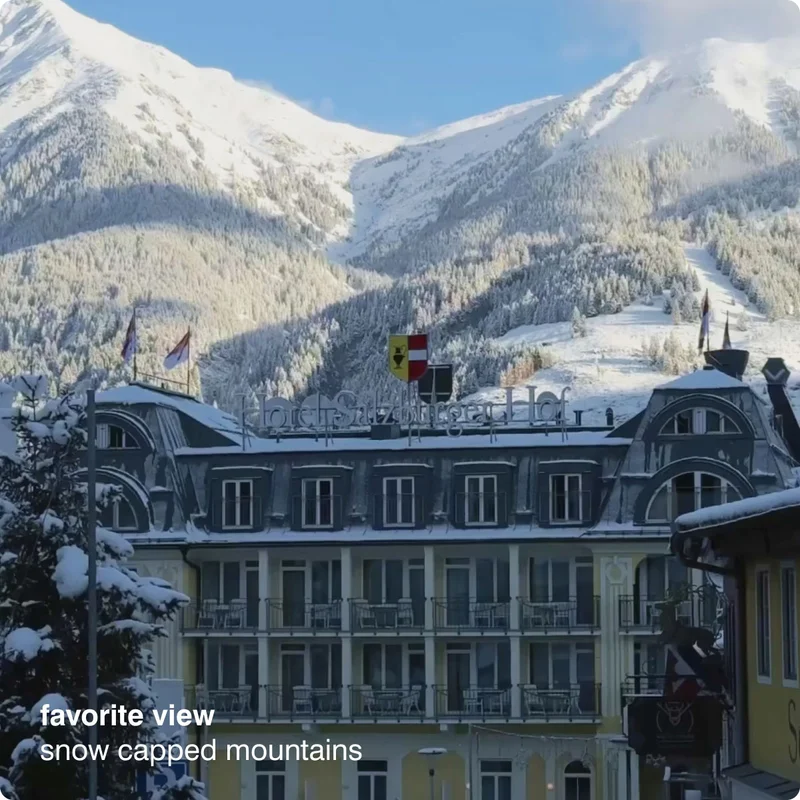 favorite view snow capped mountains