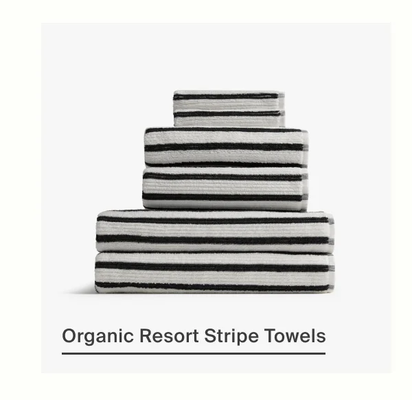 Shop Organic Resort Stripe Towels