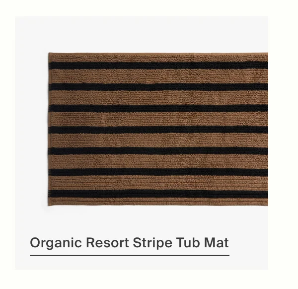 Shop Organic Resort Stripe Tub Mat