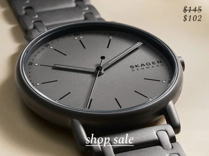 Shop sale for black matte watch. Was $145. Now $102.