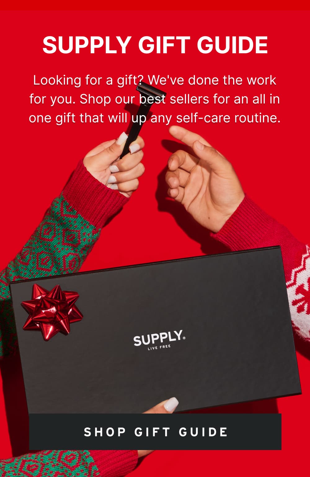 Supply Gift Guide Looking for a gift? We've done the work for you. Shop our sellers for an all in one gift that will ny self-care routine. [ Shop Gift Guides ]