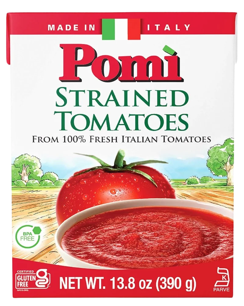 <span style="font-weight: 700; font-style: normal; text-decoration: none; font-family: Vulf_Sans-Medium, Helvetica Neue, Arial, sans-serif; font-size: 16px; line-height: 20px">Pomi</span><span style="font-style: normal; text-decoration: none; font-family: Vulf_Sans-Medium, Helvetica Neue, Arial, sans-serif; font-size: 16px; line-height: 20px"> Strained Tomatoes</span>