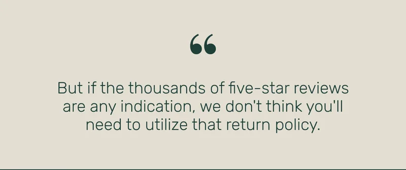 Thousands of five-star reviews