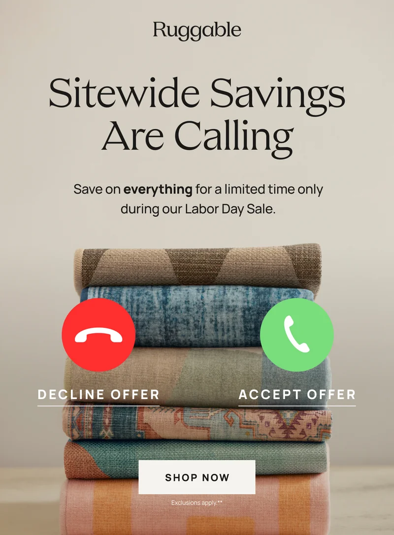 Sitewide Savings Are Calling - Shop Now