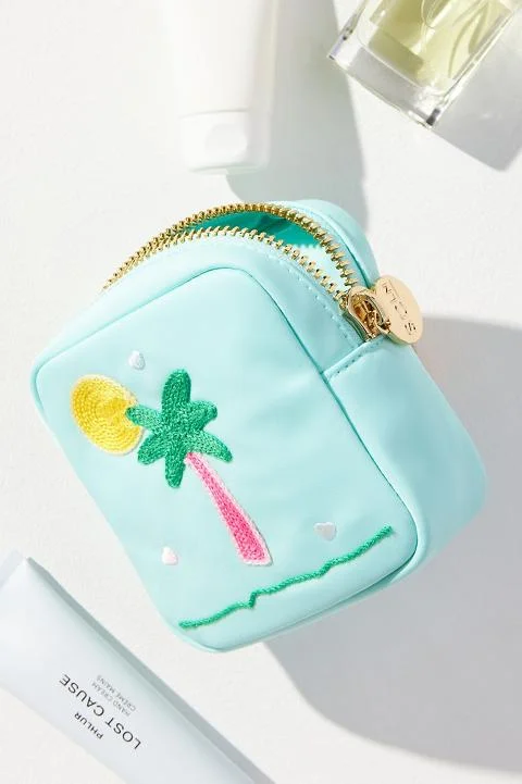 Stoney Clover Lane Embroidered Mini Pouch