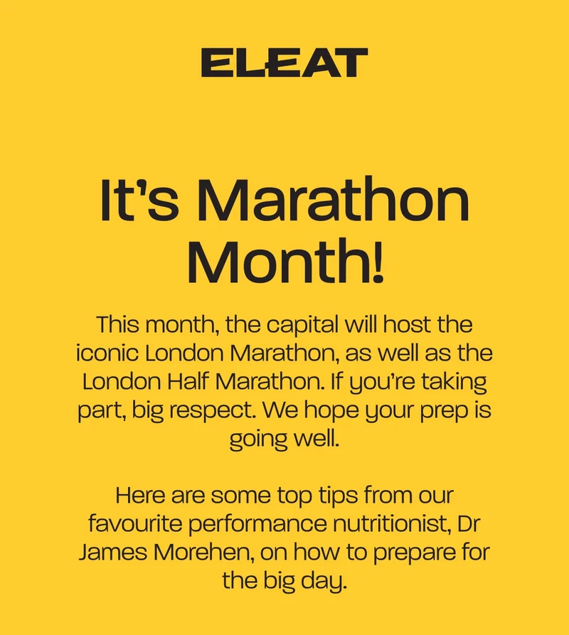 It's Marathon Month