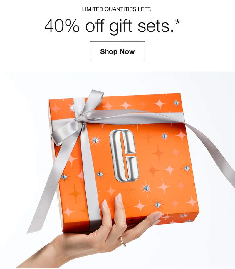 LIMITED QUANTITIES. 40% off gift sets.* Items priced as marked. Shop Now