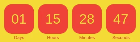 Timer from emailcountdowntimer.com