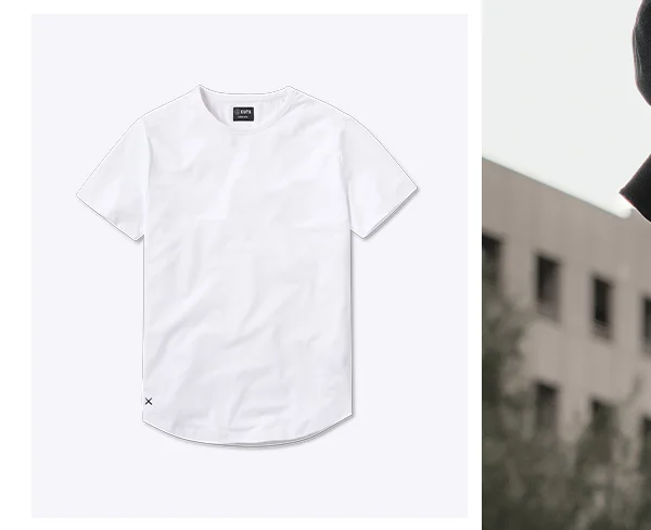 AO Curve-Hem Tee (white)