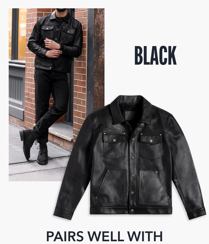 Black Roughout Cruiser Jacket