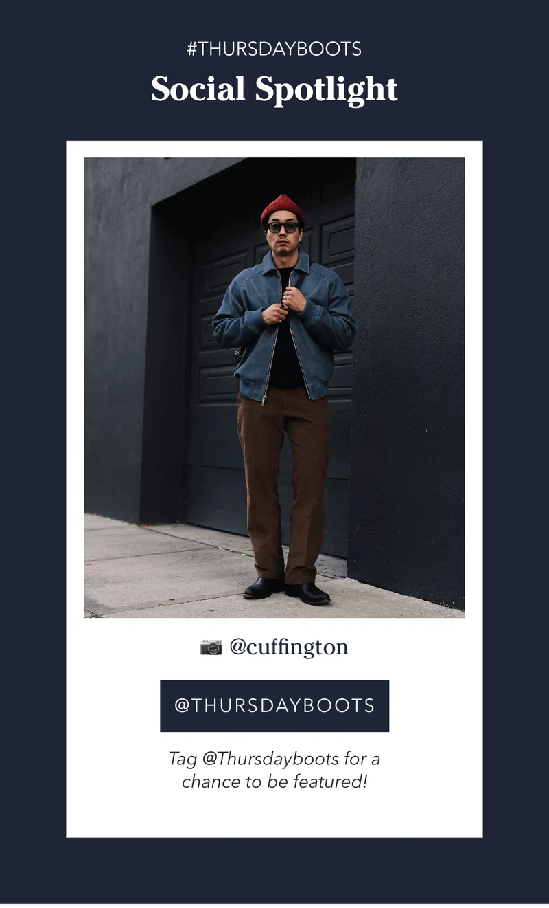 Follow us @Thursdayboots