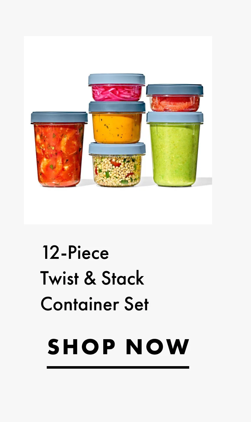 12-Piece  Twist & Stack Container Set | SHOP NOW