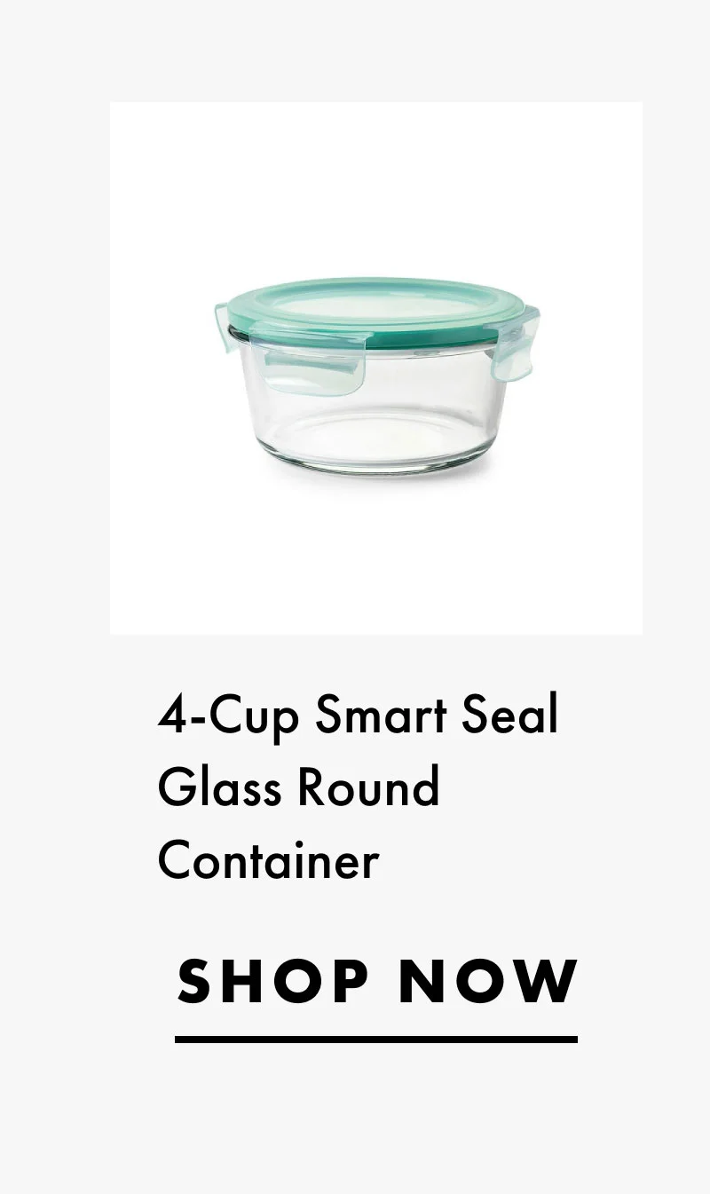 4-Cup Smart Seal Glass Round Container | SHOP NOW