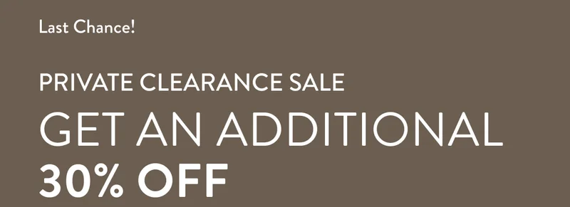 Private Clearance Sale