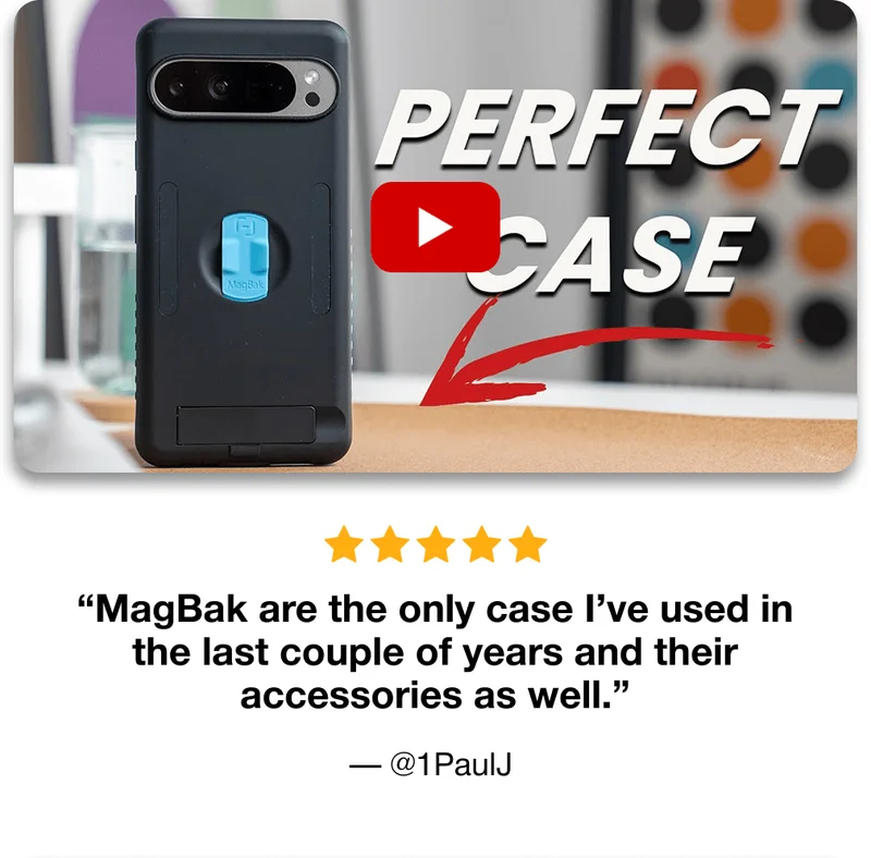 “MagBak are the only case I’ve used in the last couple of years and their accessories as well.” — @1PaulJ