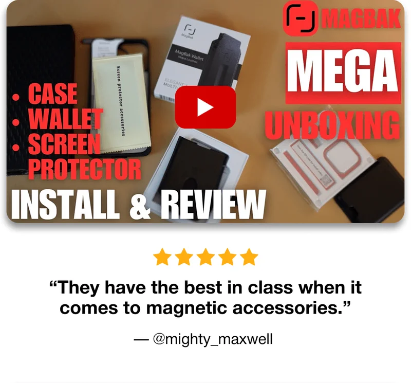 “They have the best in class when it comes to magnetic accessories.” — @mighty_maxwell