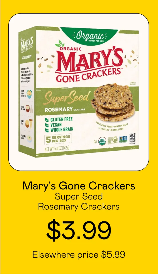 Super Seed Rosemary Crackers