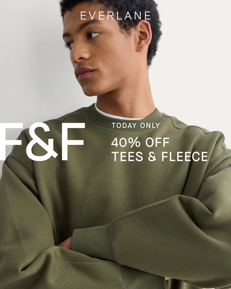 Friends & Family | Today Only | 40% Off Tees & Fleece