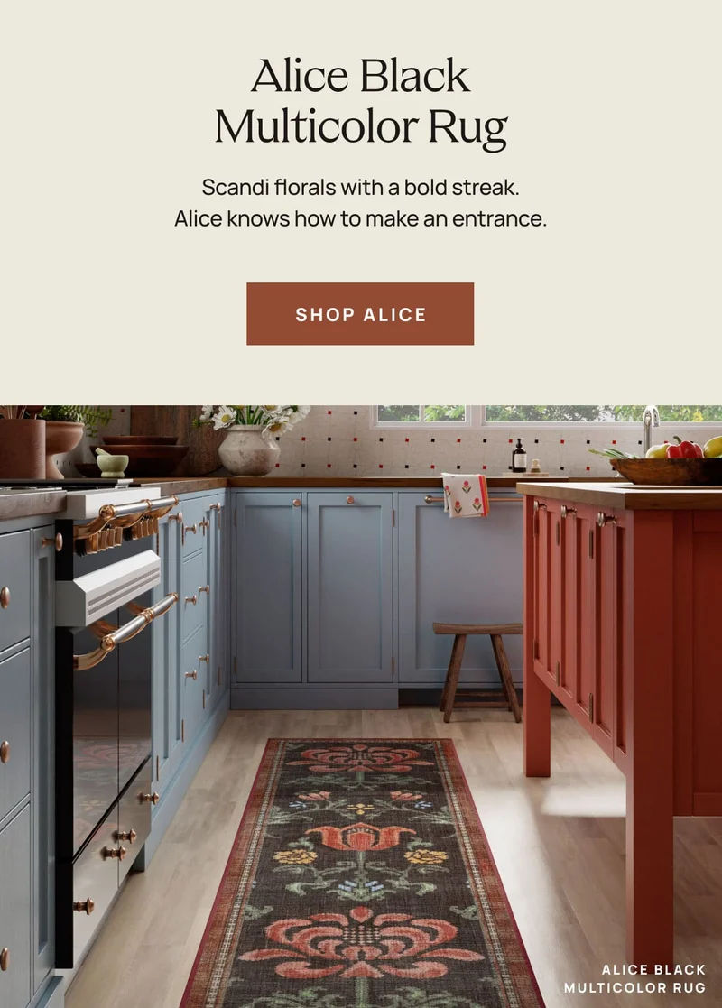 Alice Black Multicolor Flatwoven Rug | Shop Alice